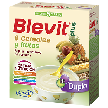 Product Blevit plus Duplo 8 Cereales y Frutas